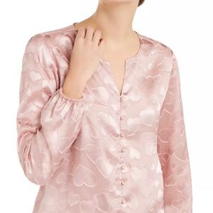 Alfani Heart Print Blouse XL